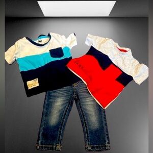 3 piece bundle 2 DKNY  Shirts and 1 Cat and Jack all for only $8